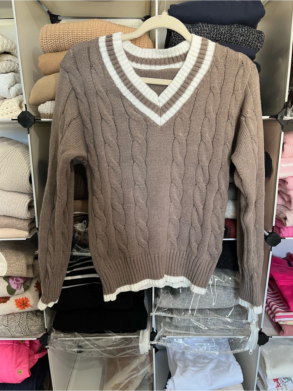 NWOT Preppy Cable Knit Sweater